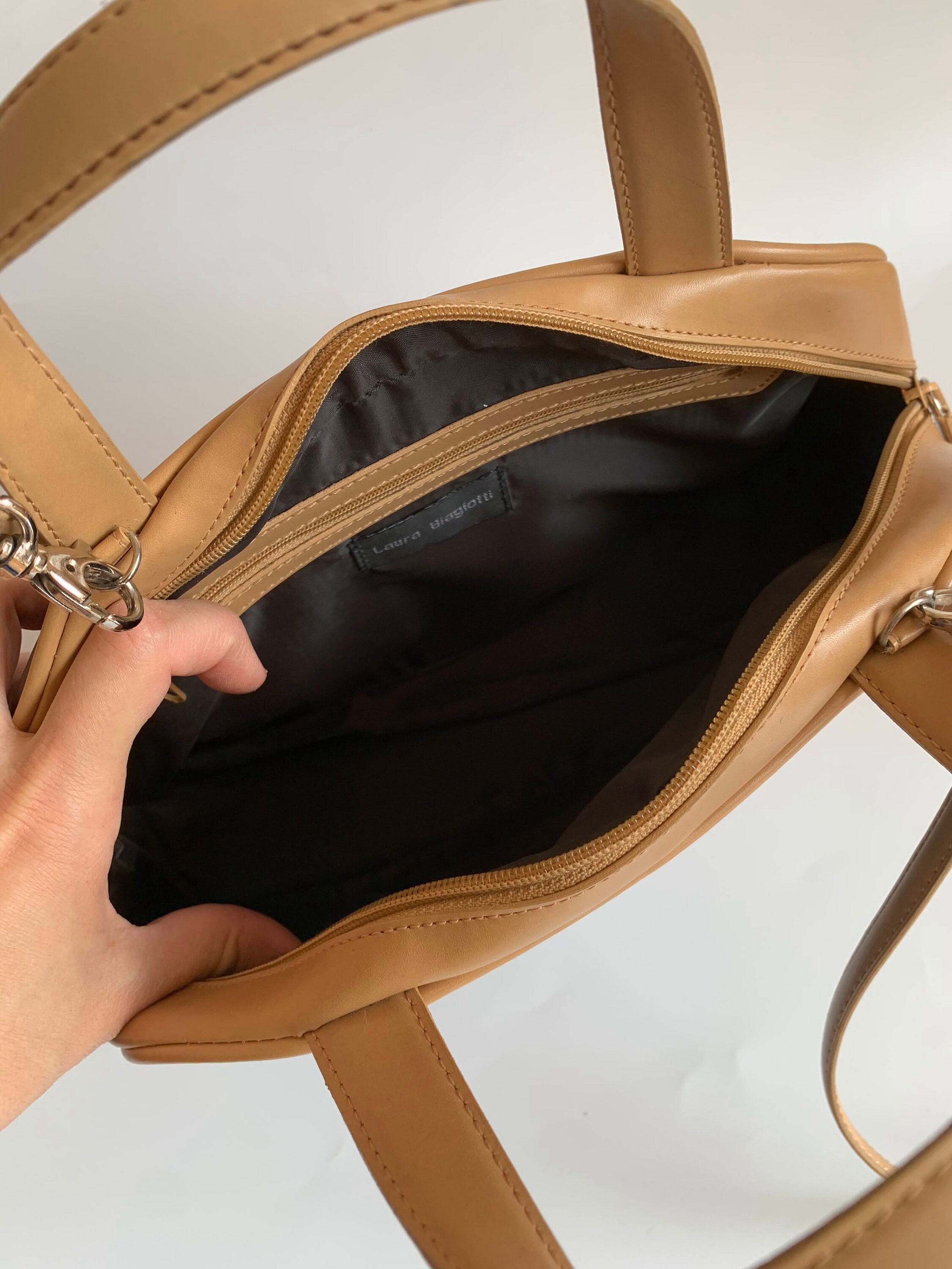 Laura Biagiotti Top Handle Bag, Vintage 90s Italian Designer