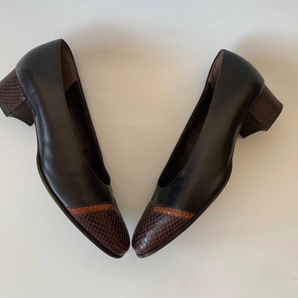 snakeskin mules