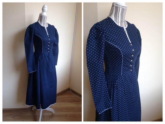 Austrian Dirndl, Vintage Dirndl Dress, Full Skirt
