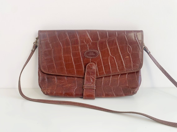 Brown Leather Oversized Clutch Bag, Vintage 80s Attache Case, Genuine Leather File Folder, A4 Leather Portfolio, Leather Messenger Bag