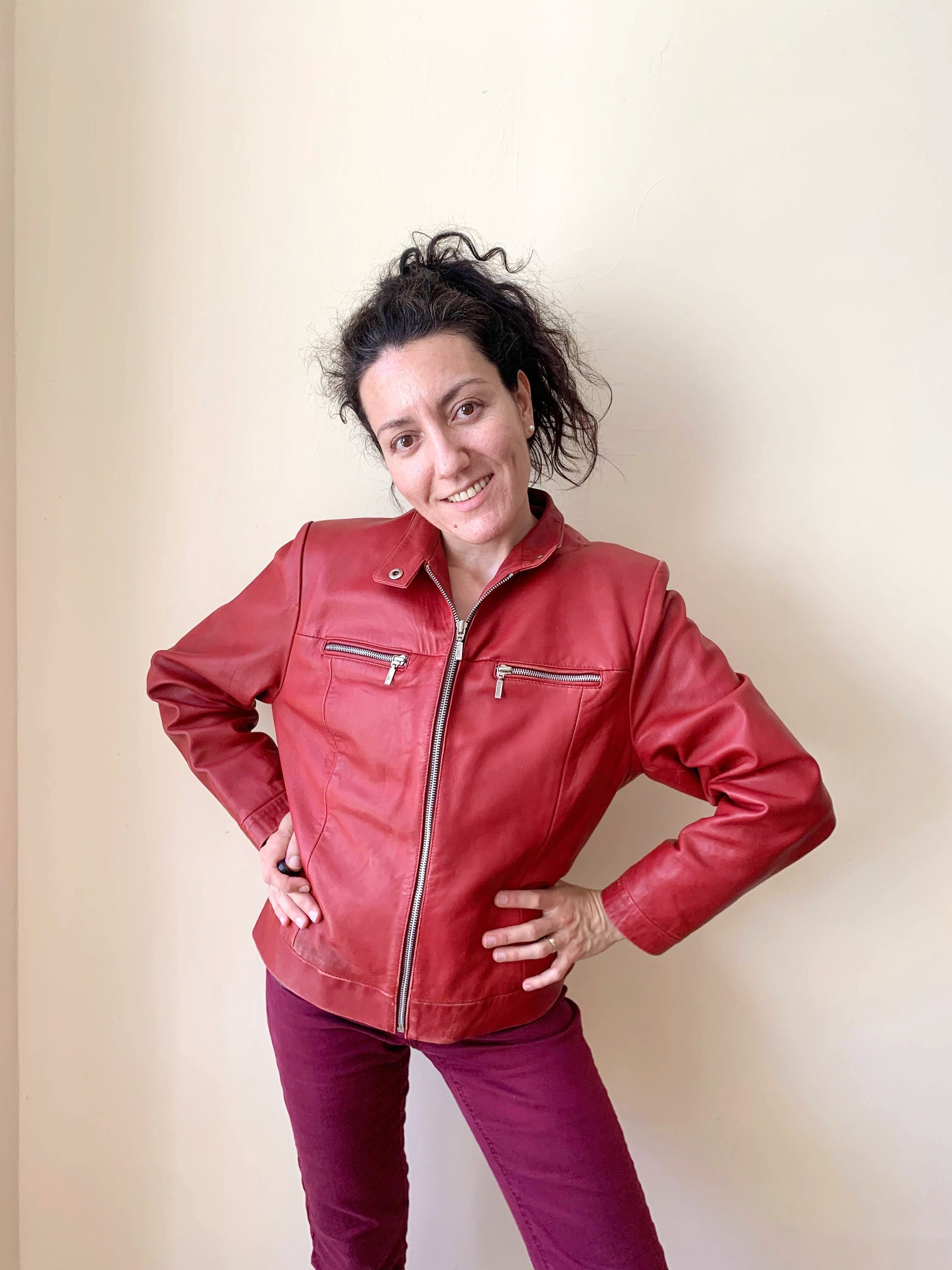 ジャケット・アウター THE RED THREAD S leather jacket long ジャケット・アウター THE RED THREAD S leather jacket long