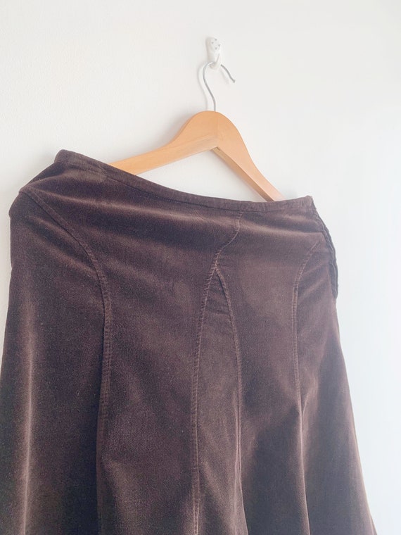 Vintage Brown Corduroy Skirt for Women Size S, Co… - image 3