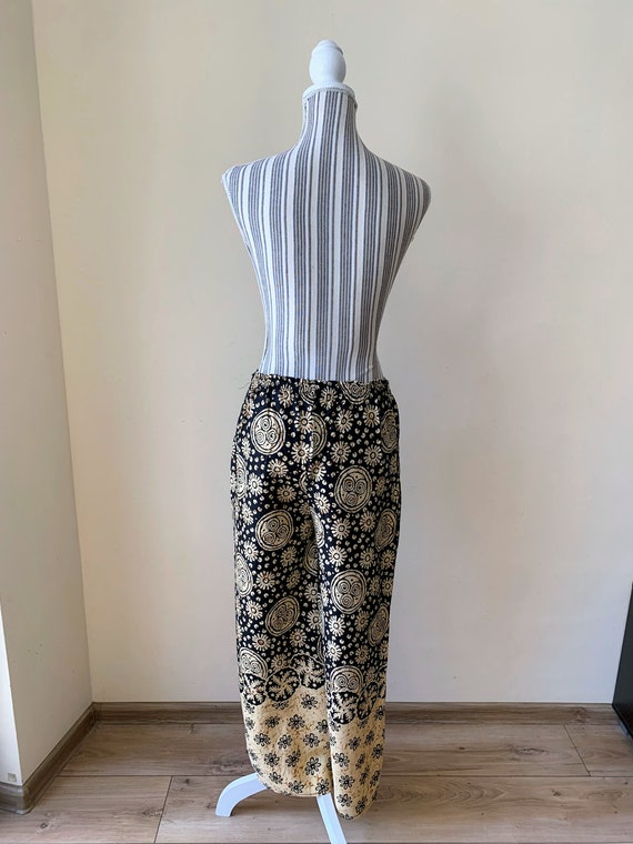 Vintage Tribal Wide Leg Harem Pants, Boho Floral … - image 6