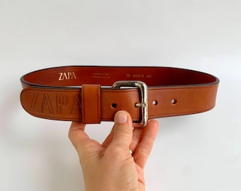 Women’s Vintage Camel Leather Belt Vintage CHRISTIAN DIOR 17020 Camel Brown Soft Leather  main image 3