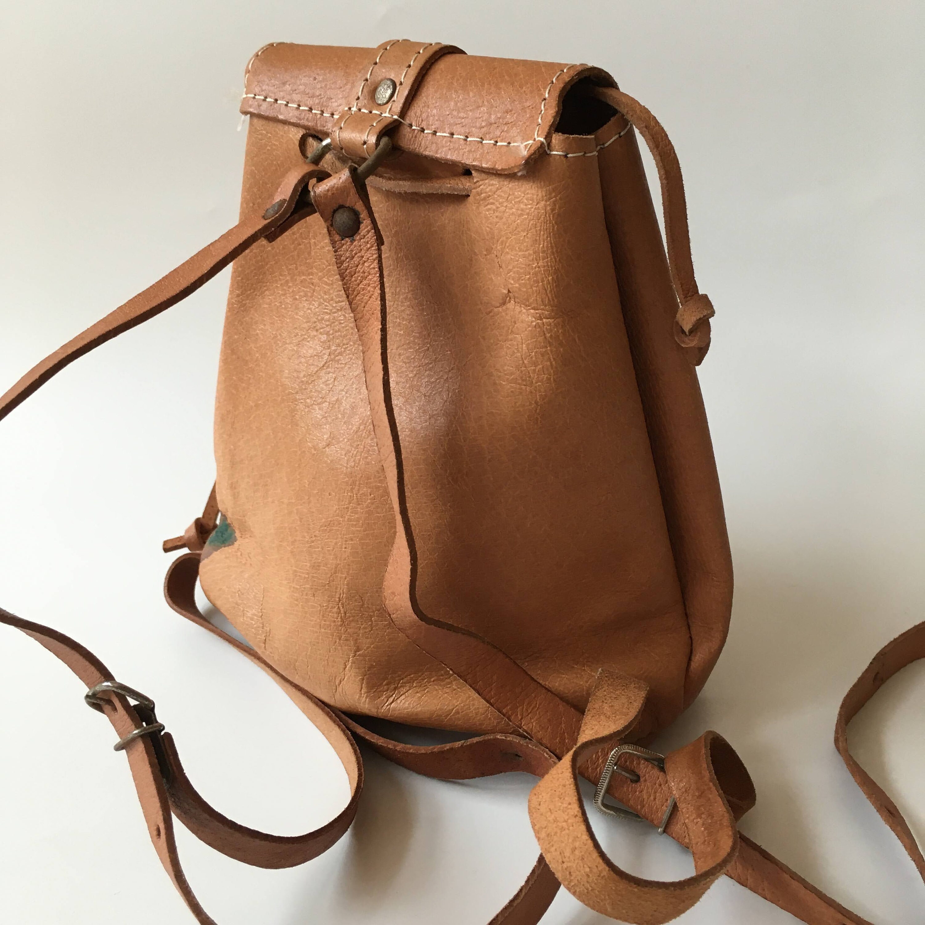 Backpack Mini Brown Handcrafted Leather - Arsante® of Sweden