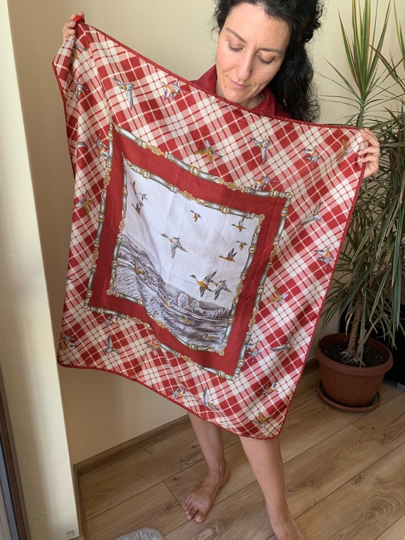 large square silk scarf