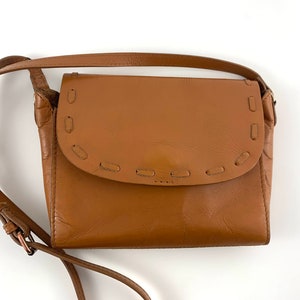 Sac bandoulière en cuir marron camel, petite pochette enveloppe, petit sac messager, sac à main en cuir véritable, mini cartable, sacoche en cuir