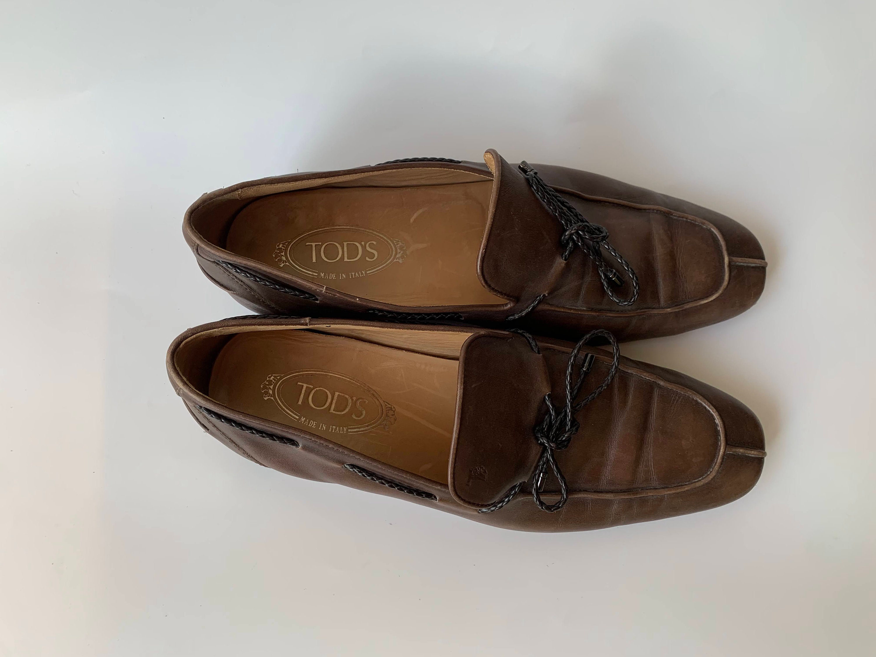 Vintage Tod's Mens Dress Shoes Size 9 , Men Lace up Shoes