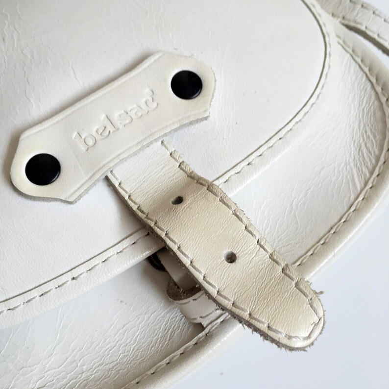 Small White Leather Crossbody Bag by Bel Sac Tiny Petite Etsy