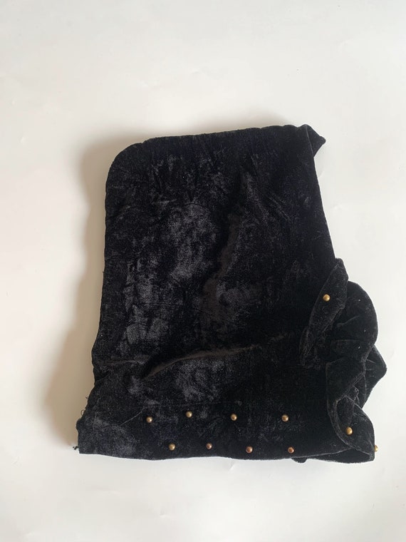 RESERVED For Mon, Vintage Black Velvet Hat for Wo… - image 7
