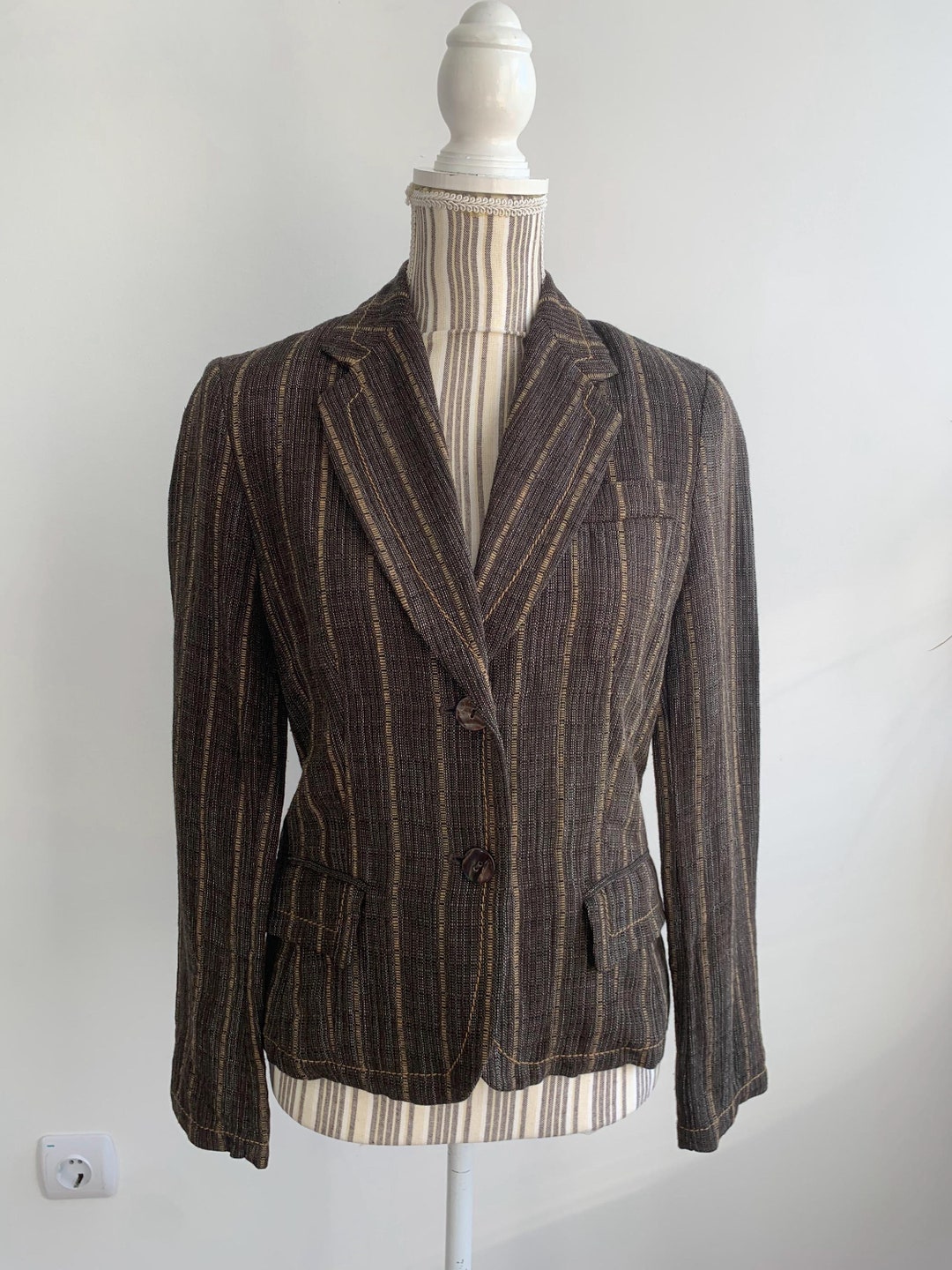ジャケット・アウター 80s 90s \"MARKS & SPENCER\" linen jacket ジャケット・アウター 80s 90s 