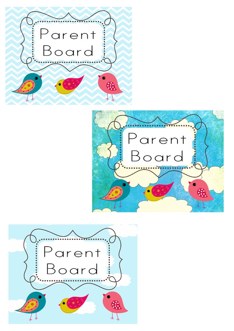 Bird Classroom Cubby Labels With Primary Ruling Photo and Etsy