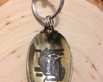Wisconsin Souvenir Spoon Keychain
