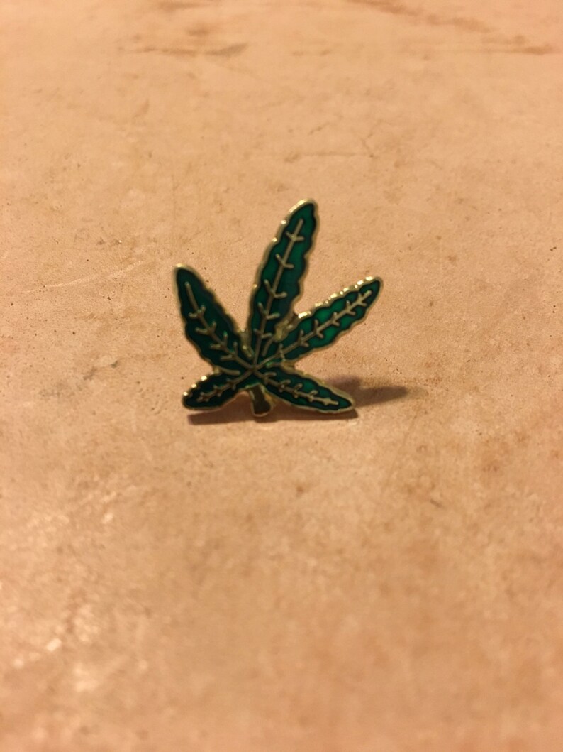 Sweet Leaf Enamel Lapel Pin - Etsy