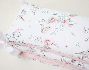 floral cot bumper