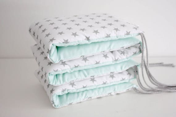 cot bumper grey