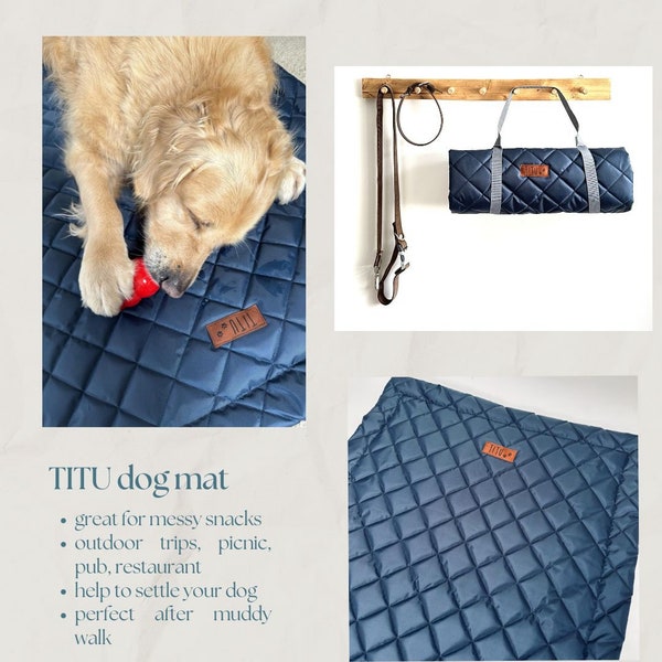 Dog mat, Dog settle mat, Snack mat, Picnic mat, Easy to clean mat, licking mat, Crate mat, Waterproof outdoor dog mat, Roll Up Travel mat