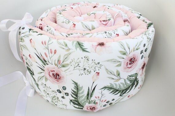 Cot Bumper Floral Cot Bumper Baby 