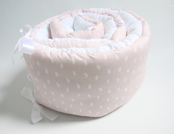 dusty pink cot bedding