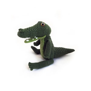 Padrão de crochê Crocodilo - amigurumi - download direto pdf (holandês, inglês)