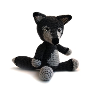 Patron au crochet Loup amigurumi téléchargement direct pdf néerlandais, anglais image 1