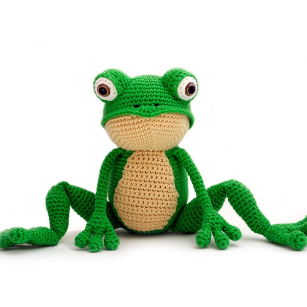 Patron au crochet Grenouille - amigurumi - téléchargement direct pdf (néerlandais, anglais)