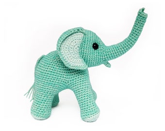 Haakpatroon Olifant - amigurumi - directe download pdf (Nederlands, Engels)