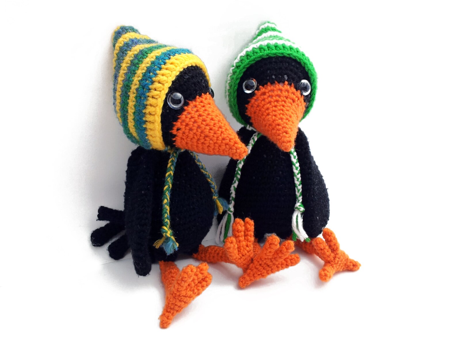 Crochet Pattern Crow Amigurumi Instant Download Pdf Etsy