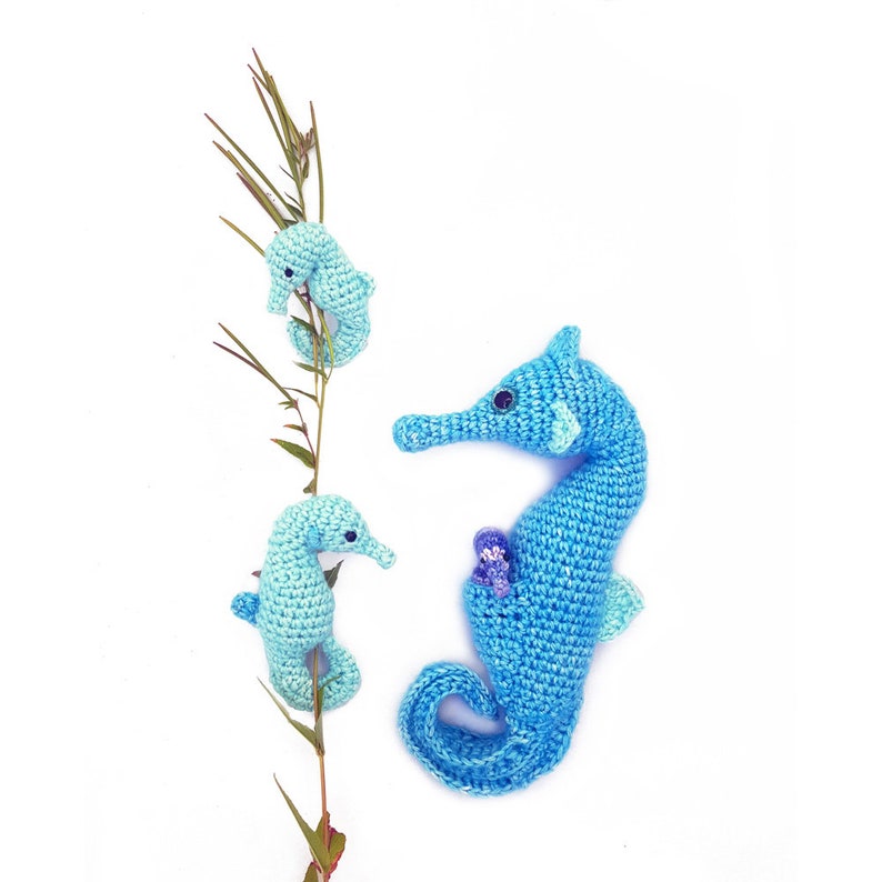 Crochet pattern Seahorse amigurumi instant download pdf image 2