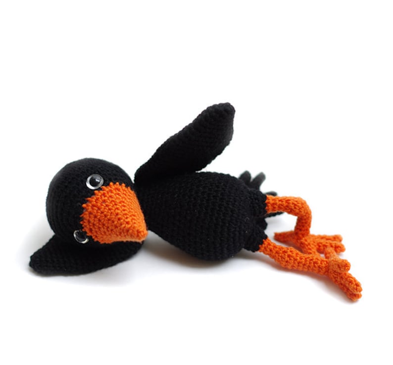 Crochet pattern Crow amigurumi instant download pdf image 3