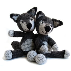 Patron au crochet Loup amigurumi téléchargement direct pdf néerlandais, anglais image 4