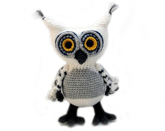 Schema all'uncinetto Gufo - amigurumi - download diretto pdf (olandese, inglese)
