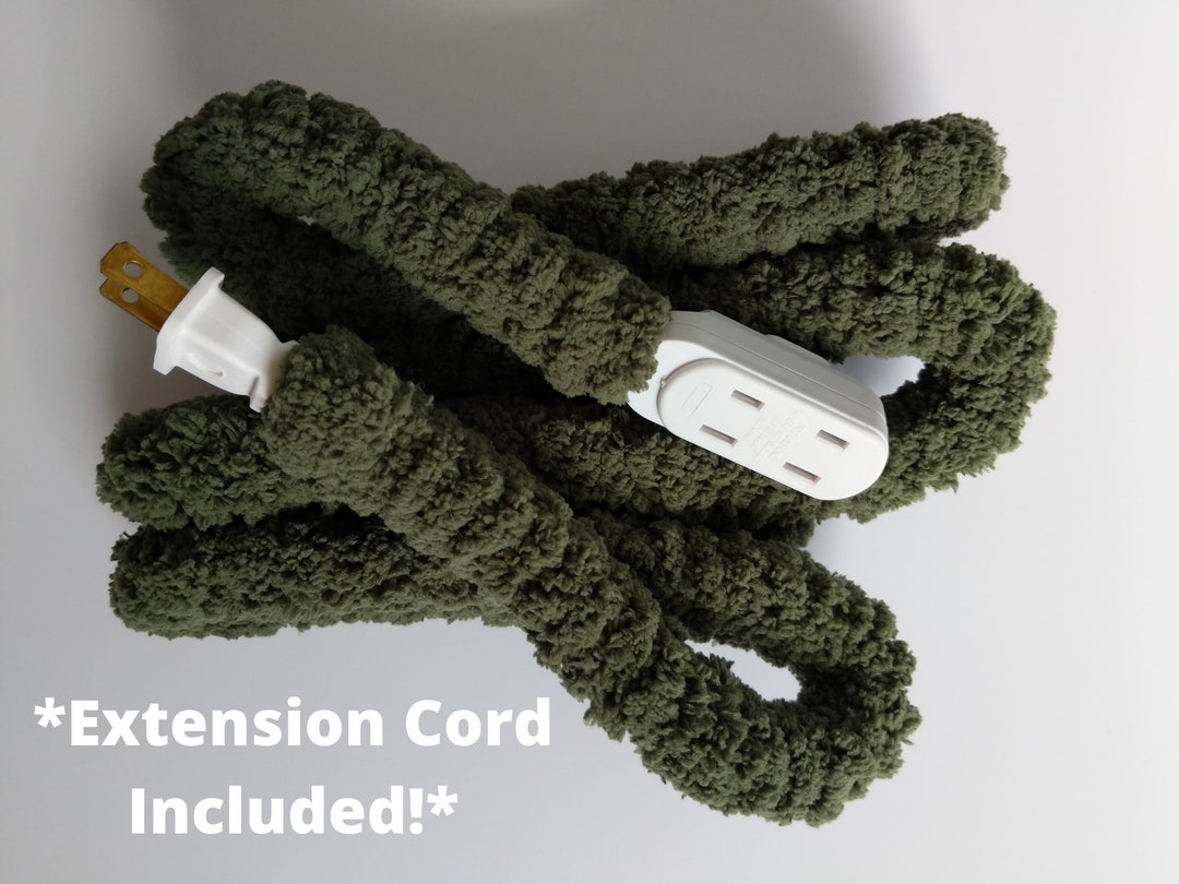 Chunky Covered Extension Cord Multiple Colors RESTOCKED Home Decor Etsy