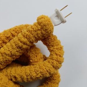 Chunky Covered Extension Cord Multiple Colors RESTOCKED Home Decor Mustard