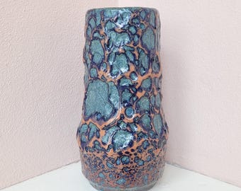 Rare W Germany vase, Vintage vase, fat lava vase, W Germany vase, Scheuring vase 529, 1970 vase