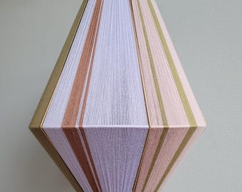 Wire lamp, lampshade, woven lampshade, wire lamp, color block lamp, pendant lamp