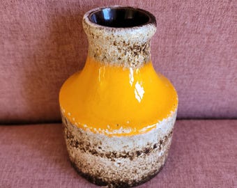 small W. Germany vase, Vintage vase, fat lava vase, W Germany vase, 550-10, 1970 vase