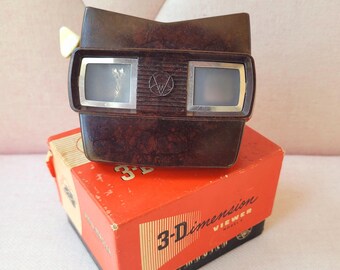 Viewmaster Sawyer 1950s including box, vintage Viewmaster Model E