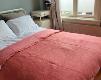 Vintage blanket, retro blanket, wool blanket, new wool blanket, two-tone blanket 220-180 cm