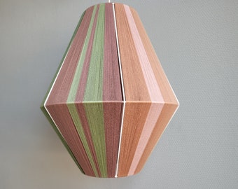 LAMPION lamp, yarn-wrapped lampshade, wire lampshade, woven lampshade, wire lamp, color block lamp, pendant lamp