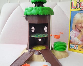 Vintage retro Kenner lighthouse, family Tots lighthouse, tots tree lighthouse, 1970 tots family