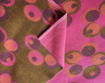 vintage Deken,  retro deken, vegan deken, dralon deken, Didas deken,  made in Holland 155 cm-210 cm, two tone deken