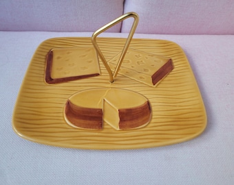 Vintage French cheese platter, Orfinox cheese platter, cake dish, cheese platter, Faiancerie Orfinox