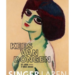Cartel de la exposición de Dongen "Deux Yeux, Two Eyes", cartel del museo de Dongen