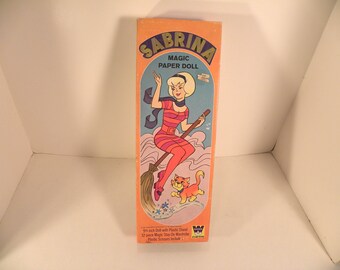 Vintage Sabrina Magic paper doll 1971 boxed Archies