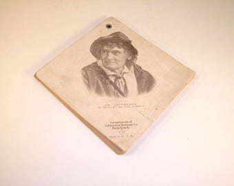 Vintage Avon California Perfume Co. Joe Jefferson notepad late 1800's
