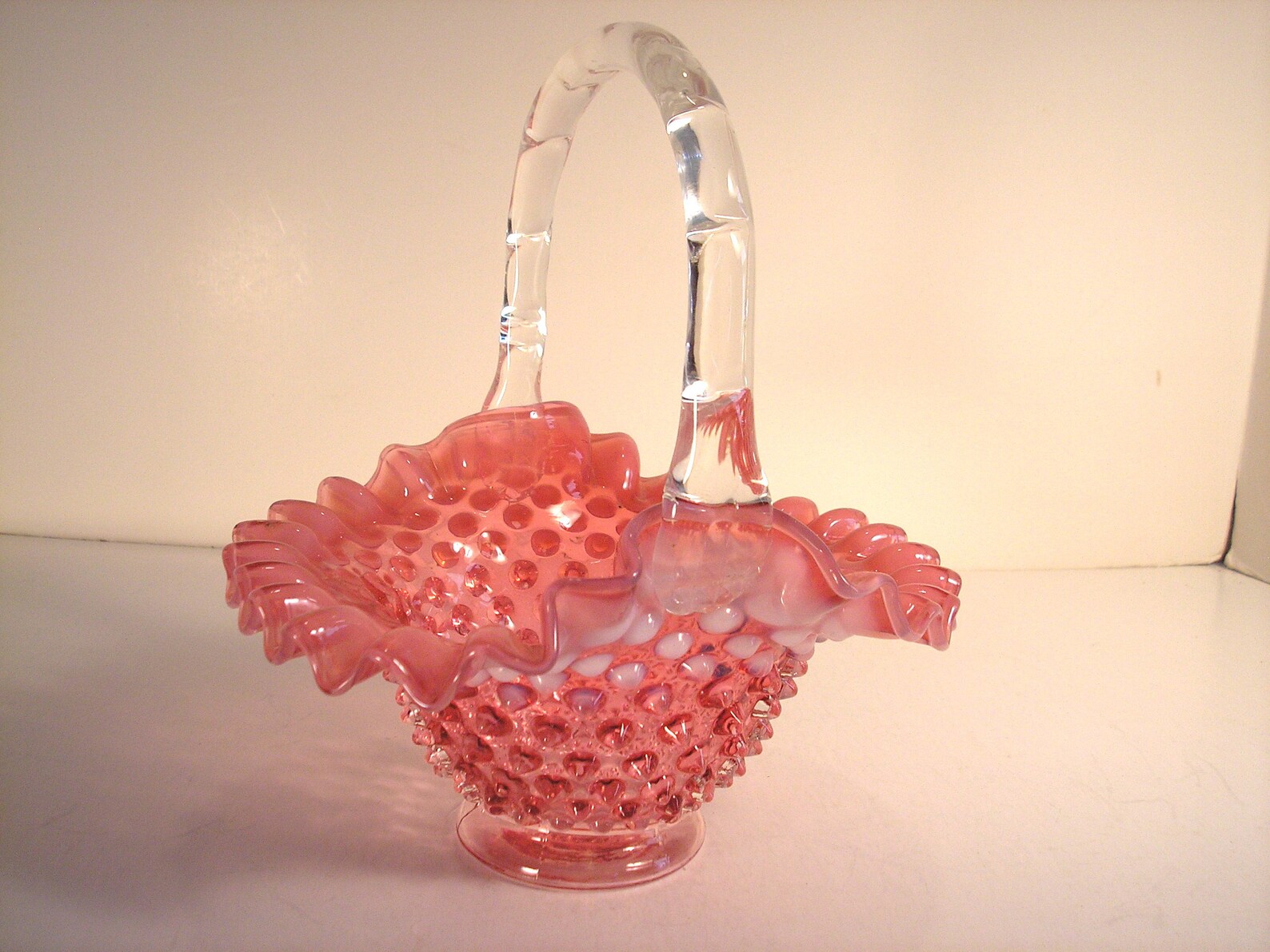 Vintage Fenton Art Glass Basket Etsy Norway