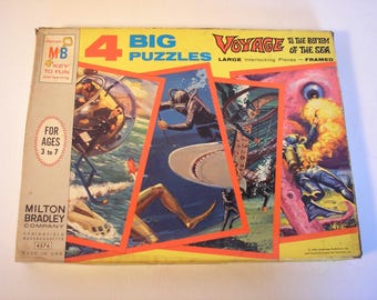 Voyage To the Bottom of the Sea 4 puzzle set MB 4576
