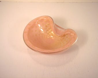 Vintage Murano Art Glass Bowl Alfredo Barbini