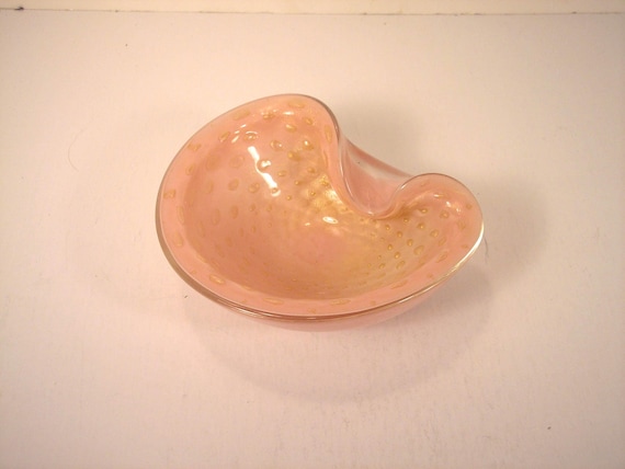 Vintage Murano Art Glass Bowl Alfredo Barbini